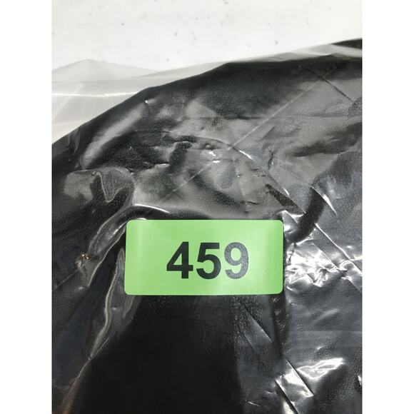 Baccini Jacket Womens Medium Black Faux Leather Moto Zip Up Peplum Biker Fitted - Picture 15 of 15